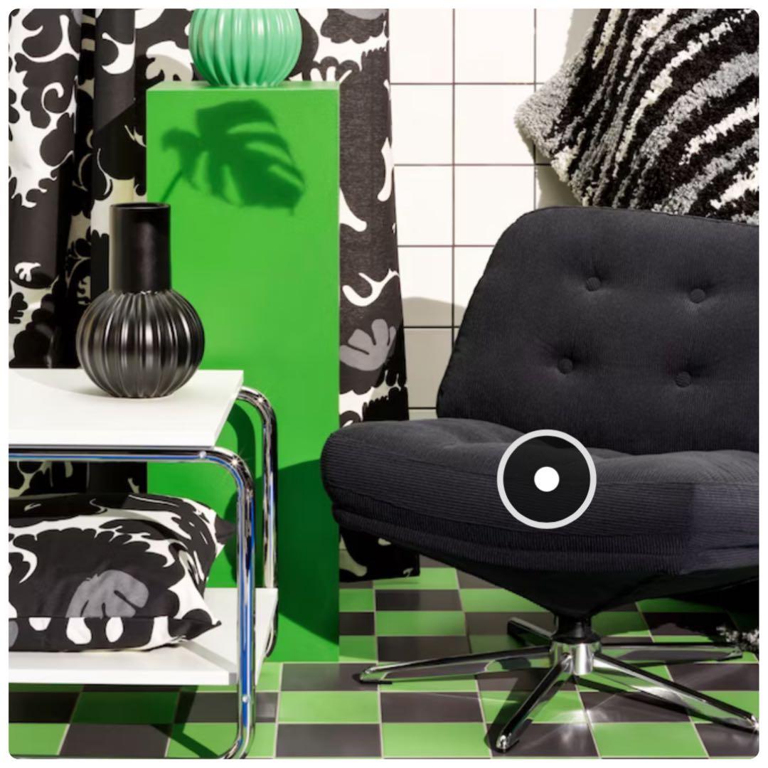 ♥︎新品★未開封♣︎ IKEA ディヴリンゲ 1人掛け回転パーソナルチェア ソファ