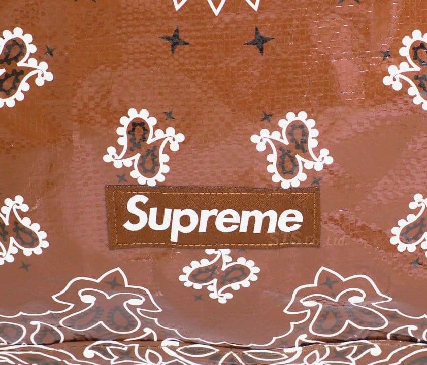 新品 21ss Supreme Bandana Large Duffle Bag
