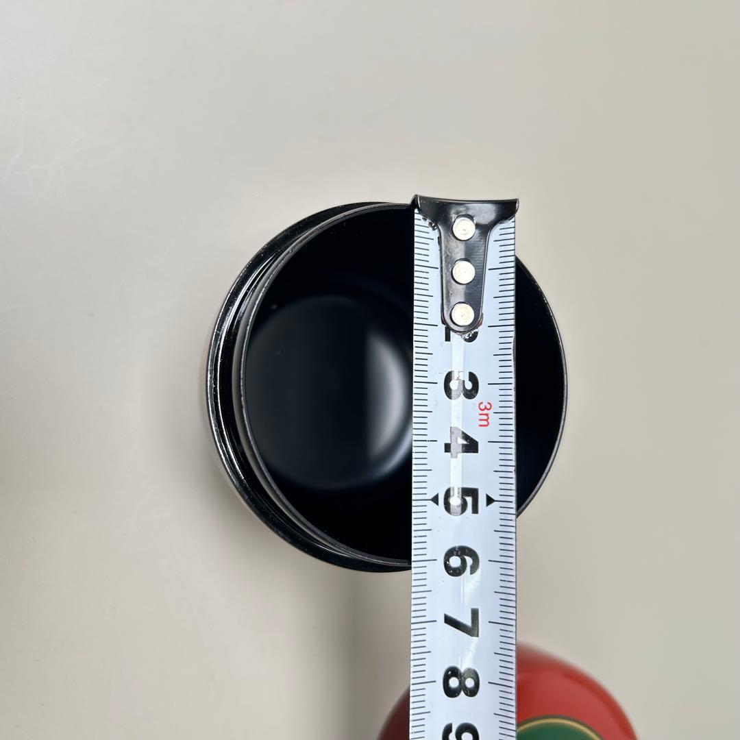 A052赤い漆塗りの棗 4個セット