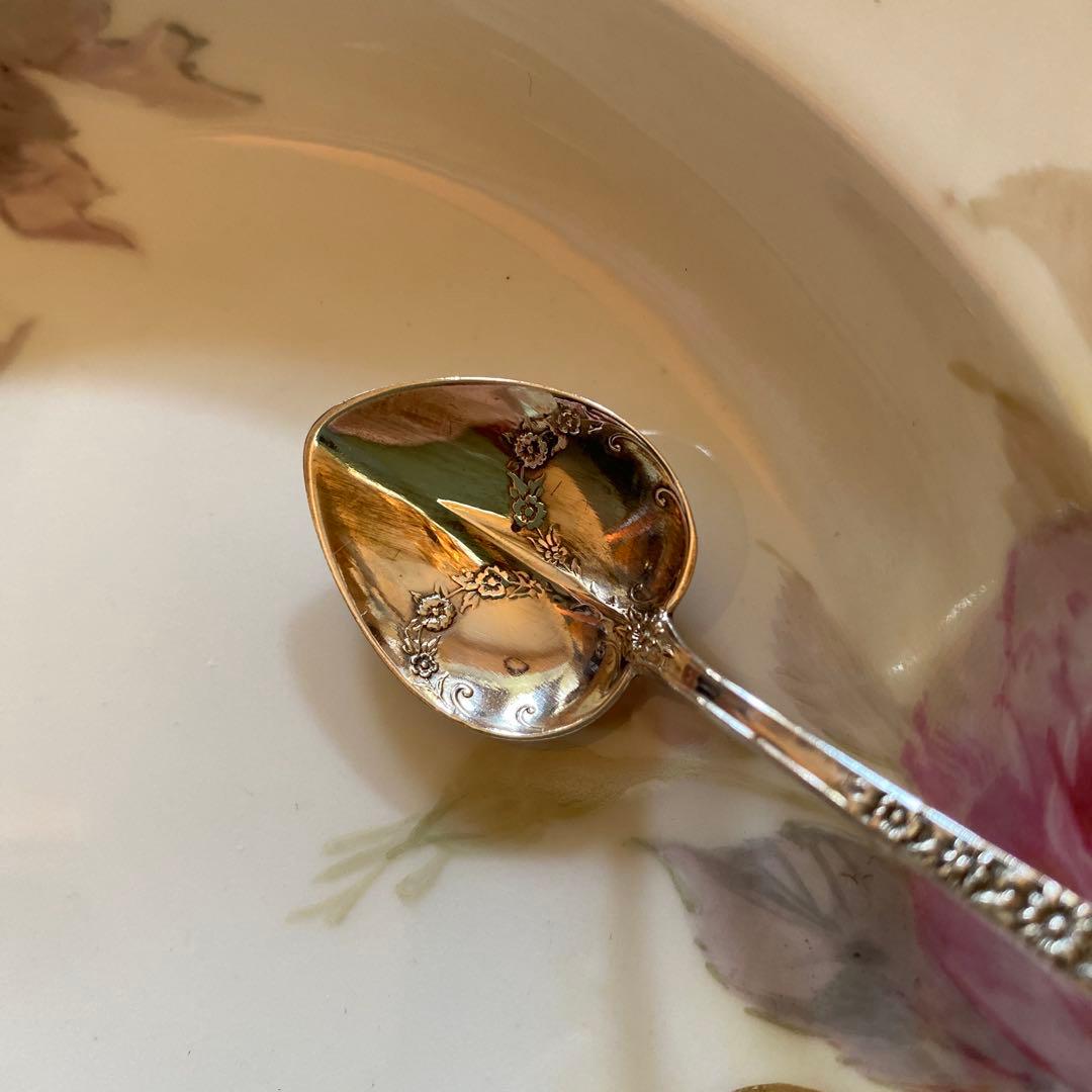 【米国】純銀 スターリングシルバー／スプーン ３本