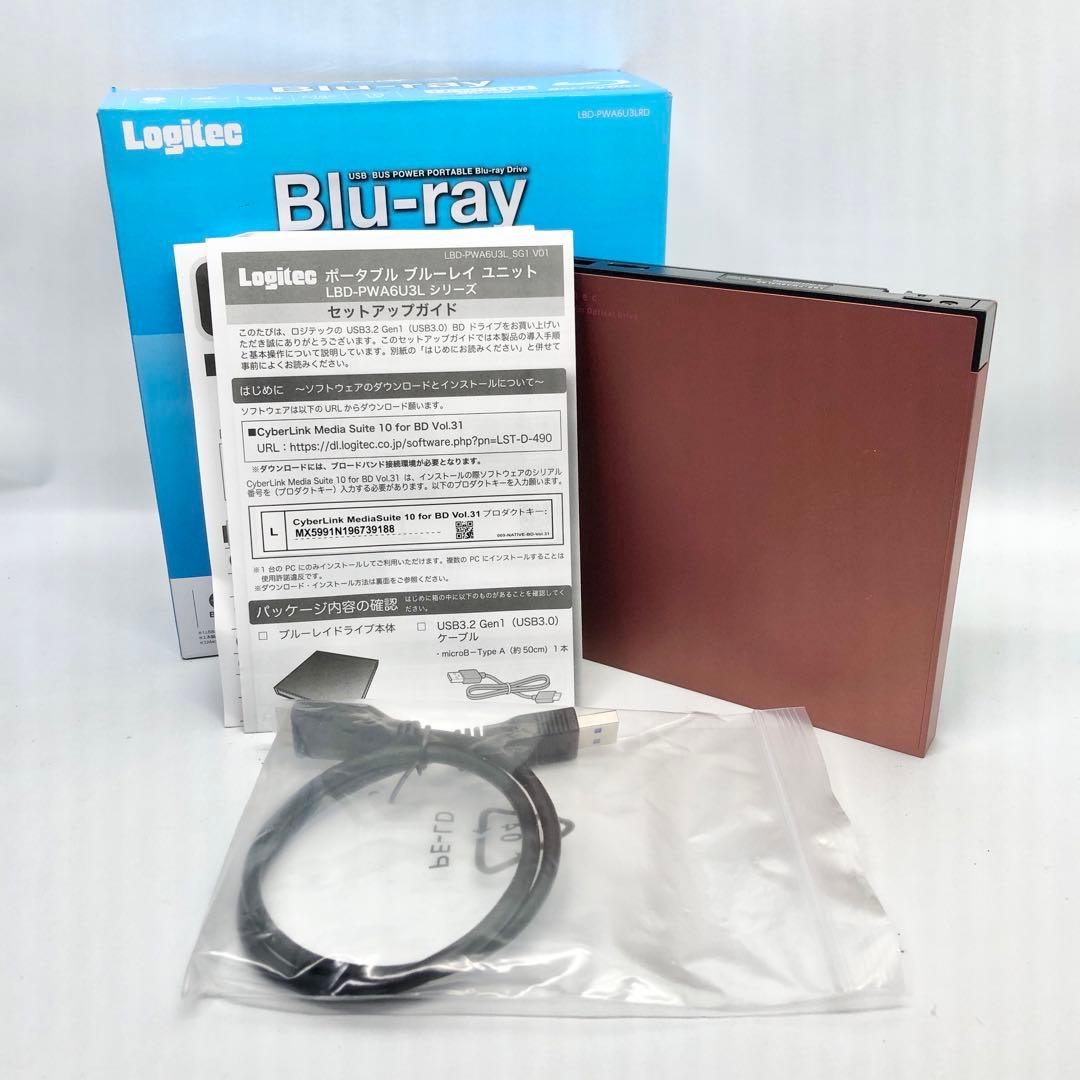 ロジテック 外付け ブルーレイドライブ LBD-PWA6U3LRD