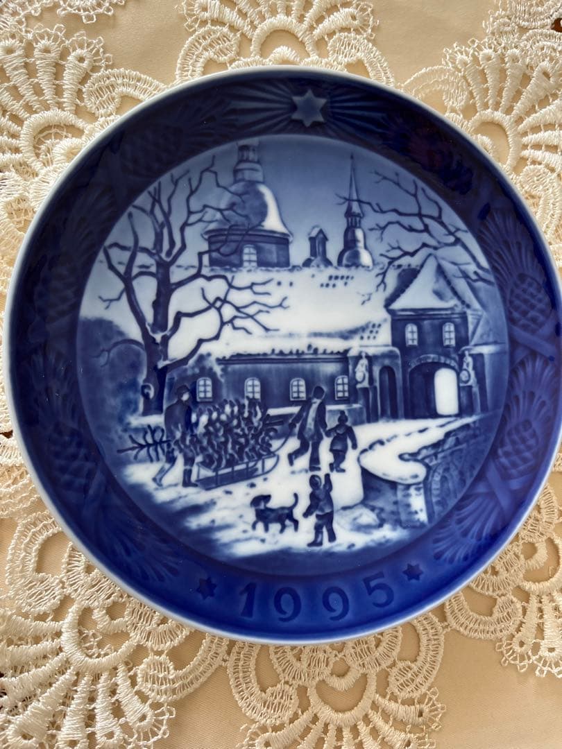 お値下げ【希少1995年含む】☆ ロイヤルコペンハーゲン　イヤープレート12枚☆