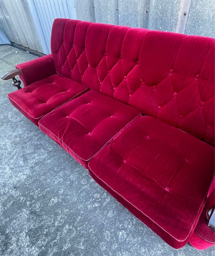 モリシゲ家具/MORISHIGE/オリーブ印/高級家具/3Pソファ/アームソファ