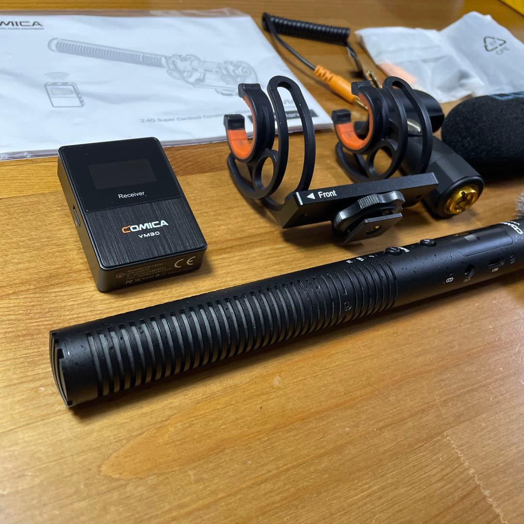 comica vm30 ワイヤレス　ショットガンマイク