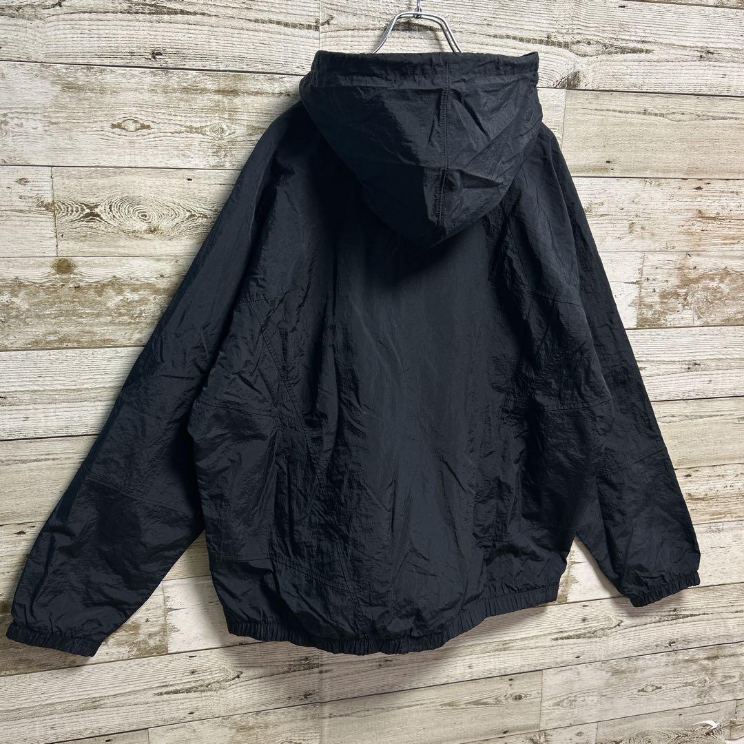 164【希少XXLサイズ】ナイキ☆ワンポイント刺繍ロゴナイロンジャケット