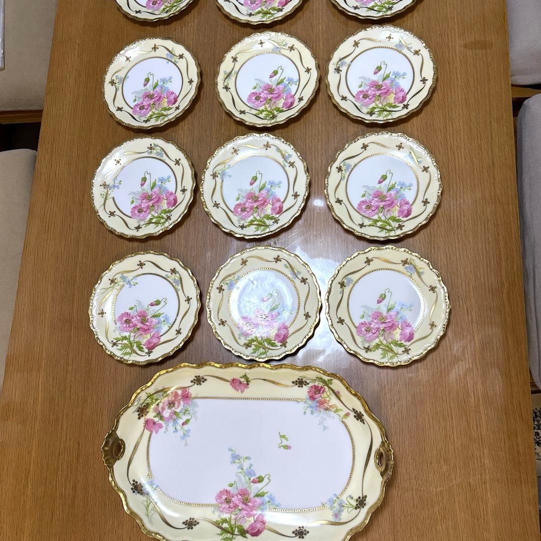 リモージュ　大皿1枚小皿12枚セット　まとめ売り