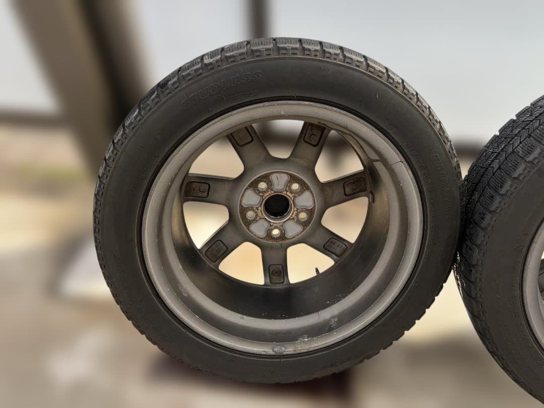 スバル 17インチ スタッドレスタイヤホイールセット ブラック