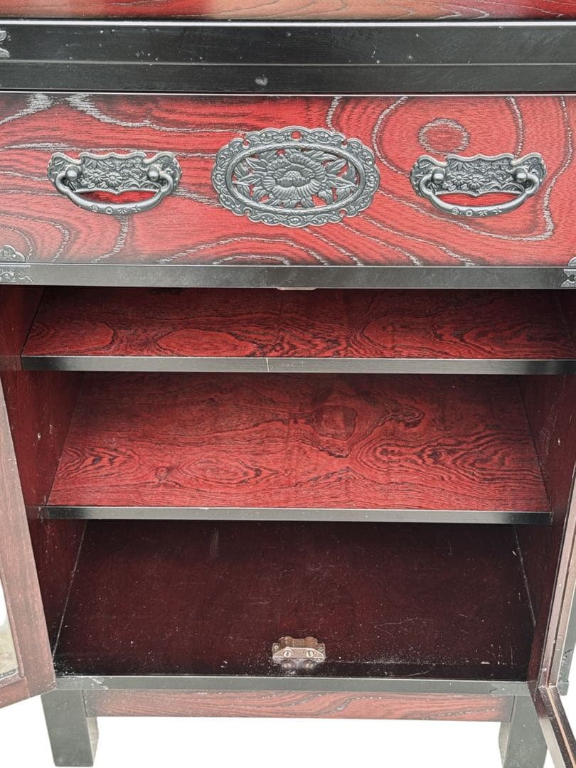 【訳アリ】美品　時代箪笥民芸家具レトロ社三丸家具工芸