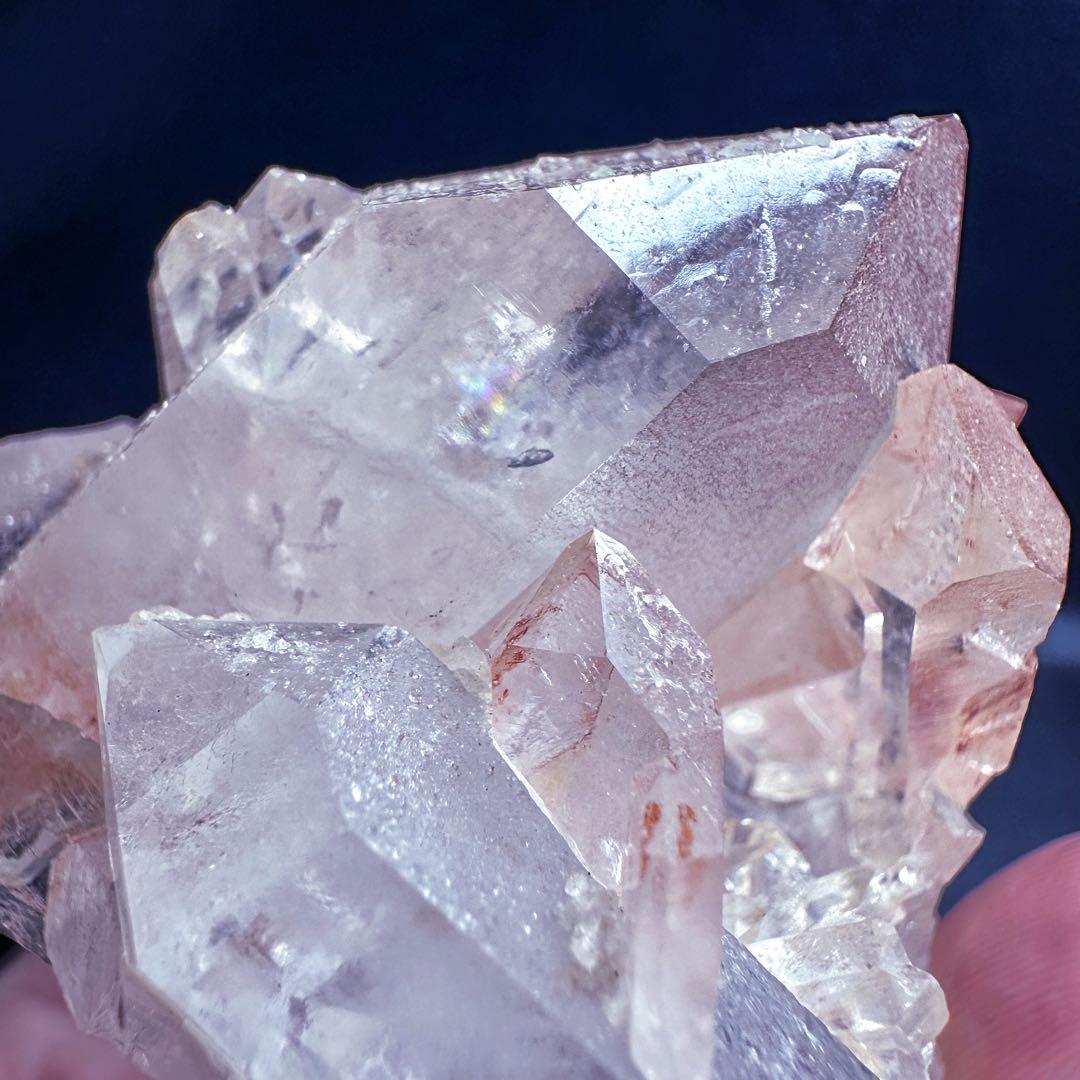希少❗️高品質❗️超綺麗☆ピンク♡ヒマラヤ水晶 クラスターレインボー天然石A1373
