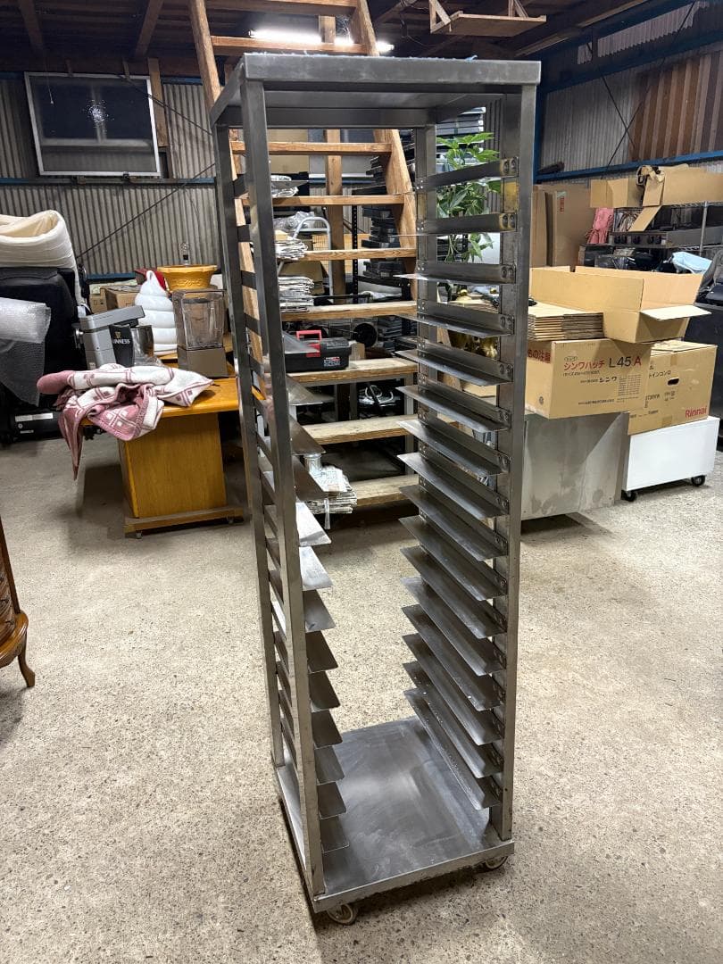 tanico タニコー ステンレスラック 16段 トレイラック 製菓 製パン