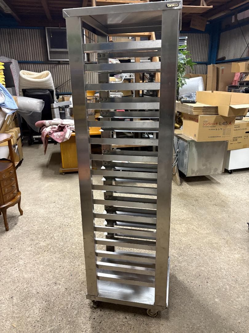 tanico タニコー ステンレスラック 16段 トレイラック 製菓 製パン