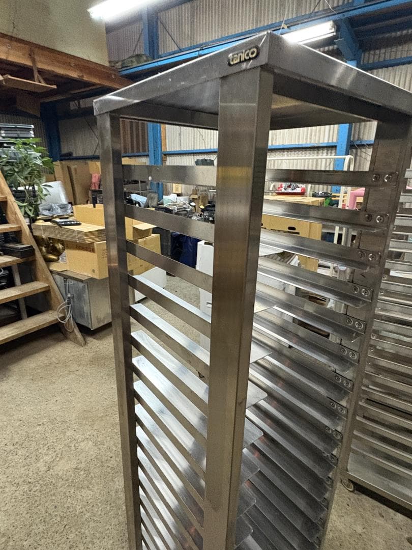 tanico タニコー ステンレスラック 16段 トレイラック 製菓 製パン