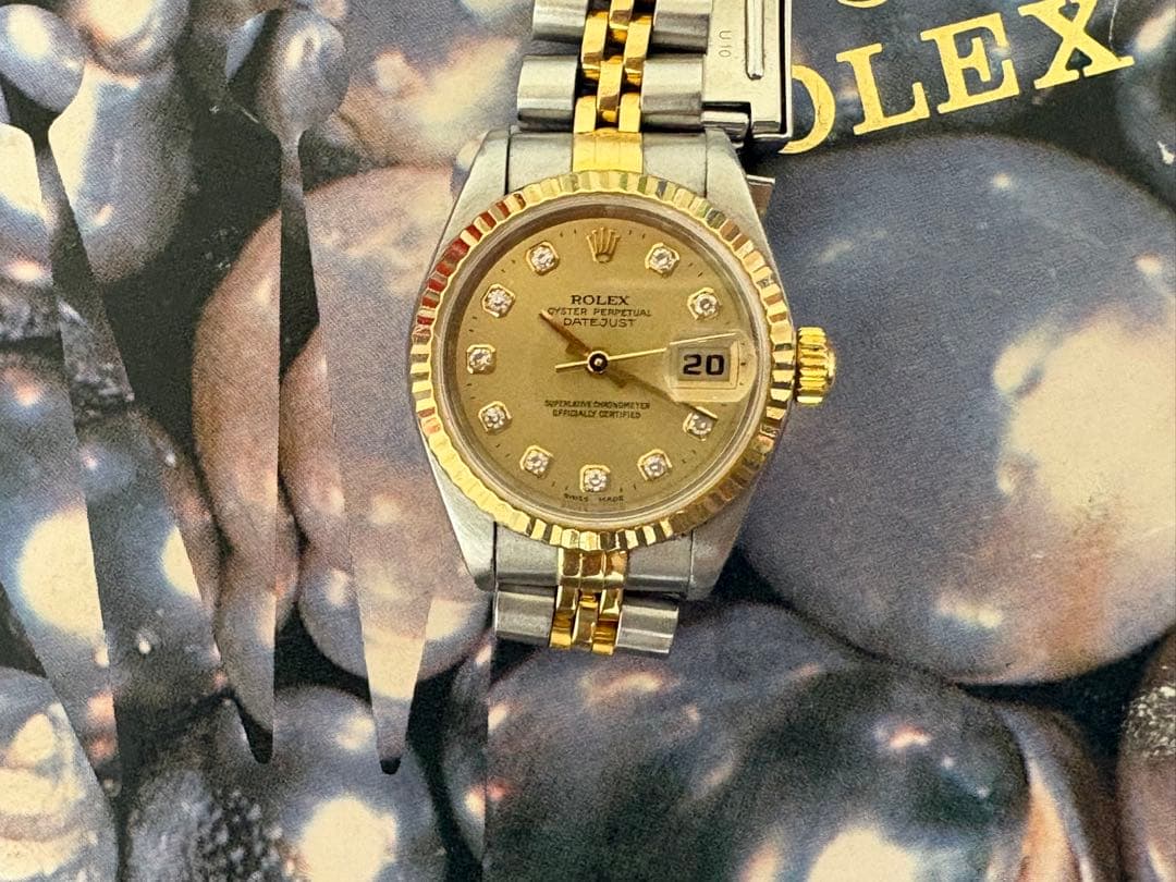 ROLEX レディース デイトジャスト ゴールド/シルバー