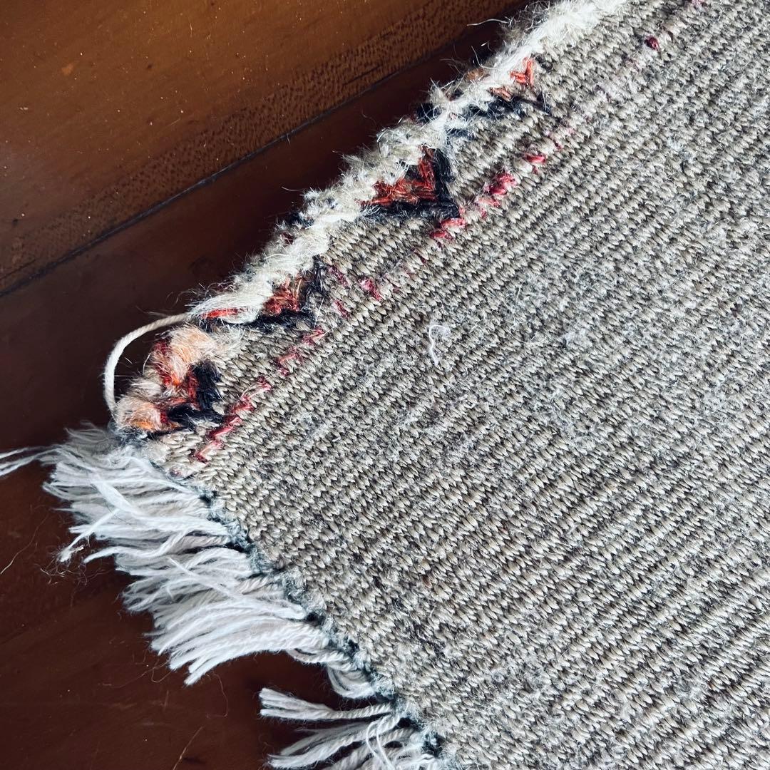 手織りアンティーク絨毯 トライバルラグ ヴィンテージ ギャッベ キリム 一点物