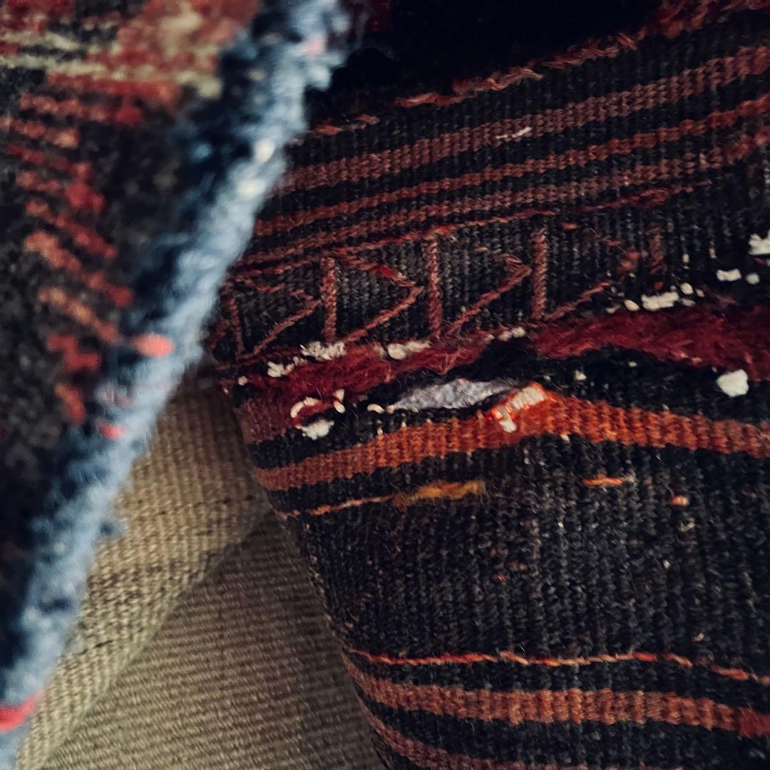 手織りアンティーク絨毯 トライバルラグ ヴィンテージ ギャッベ キリム 一点物