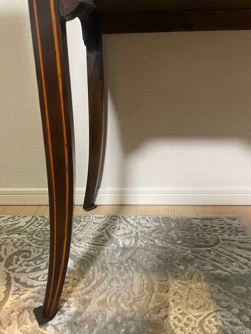 アンティーク　木製ガラス扉　飾り棚