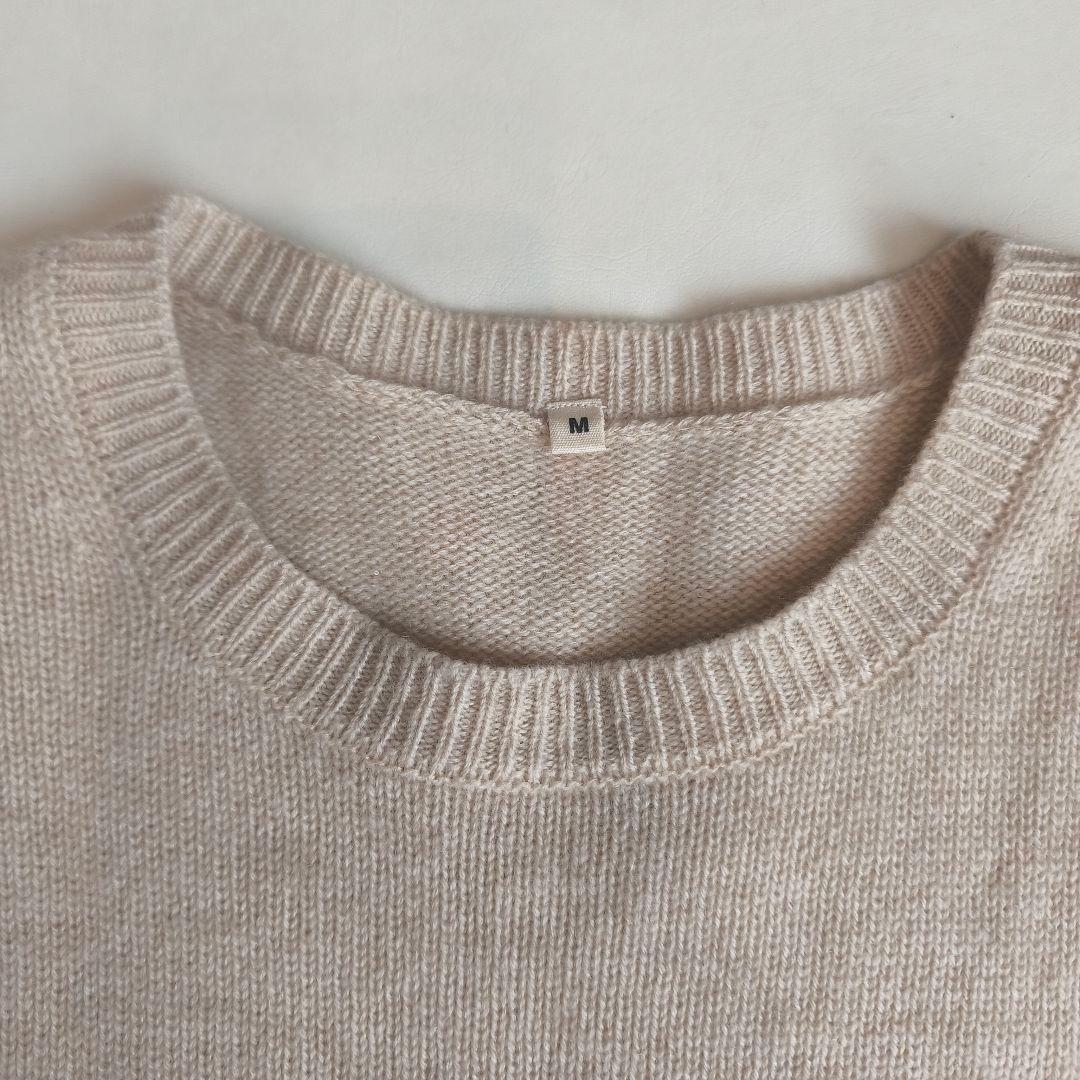C*e様 【美品】 MUJI LABO 自然のまんまの色 カシミヤクルーネックセ