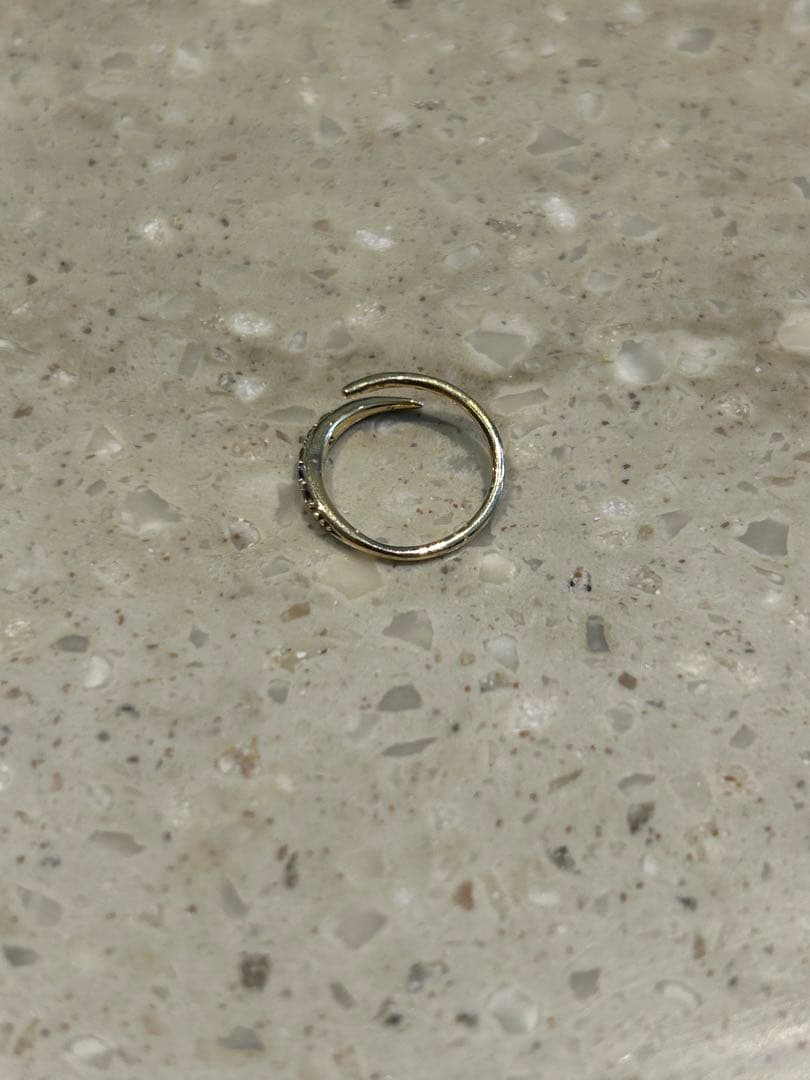 TOM WOODトムウッド ループ ピアス 片耳 ゴールド ストーン