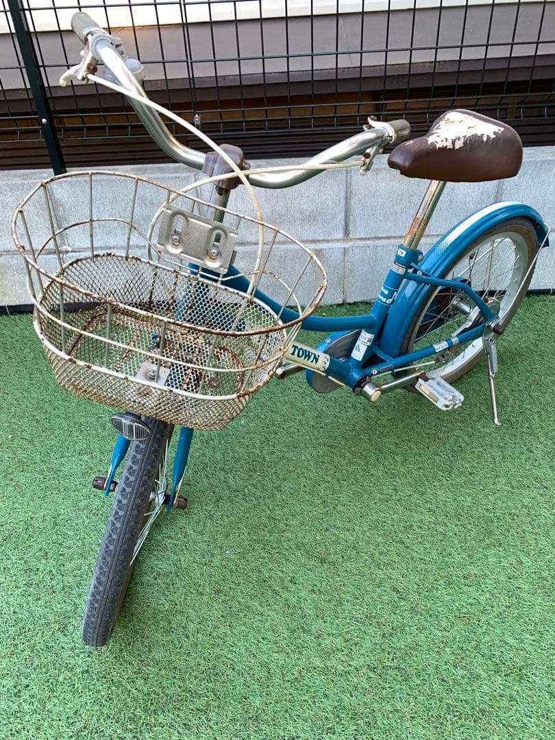 ※引き取り限定！子供用自転車 女の子 18インチ 水色