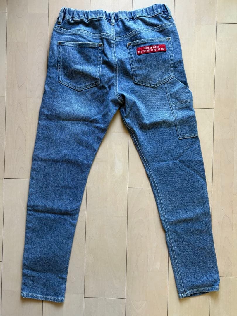 HUMAN MADE（ヒューマンメイド）コットンポリレーヨン ロゴデニムパンツ