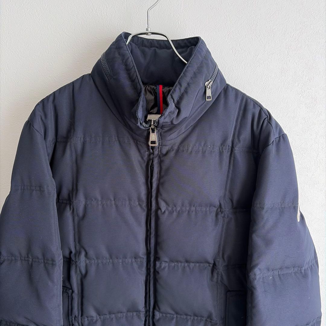 【美品/Lサイズ‼︎】モンクレール　ダウンジャケット　2way ネイビー　希少素材