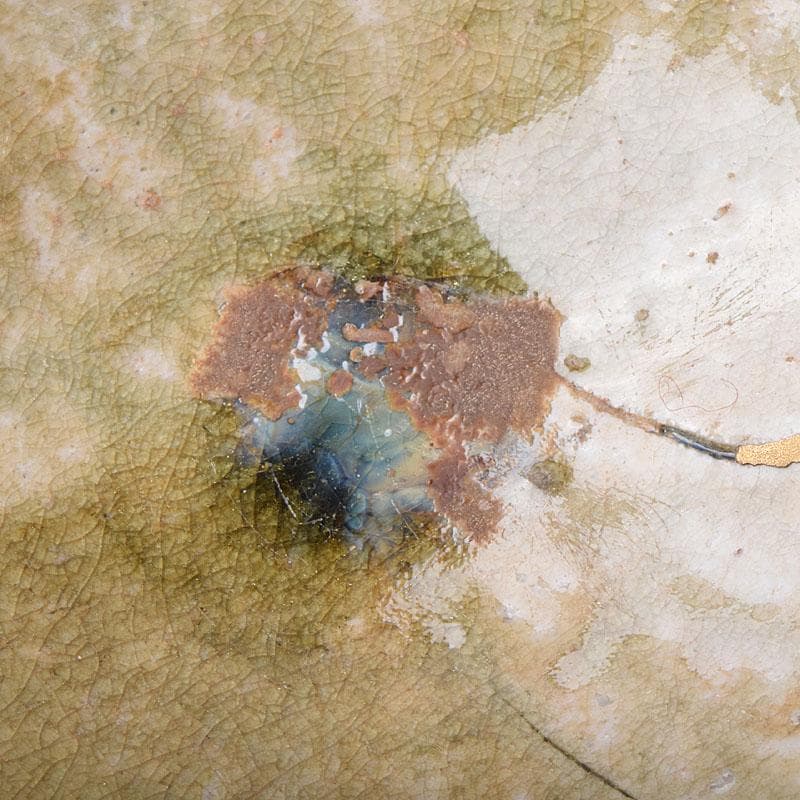 茶道具　信楽焼　平茶碗　銘布引　金継直し　堀内宗完(兼中斎)極め箱　VR9024