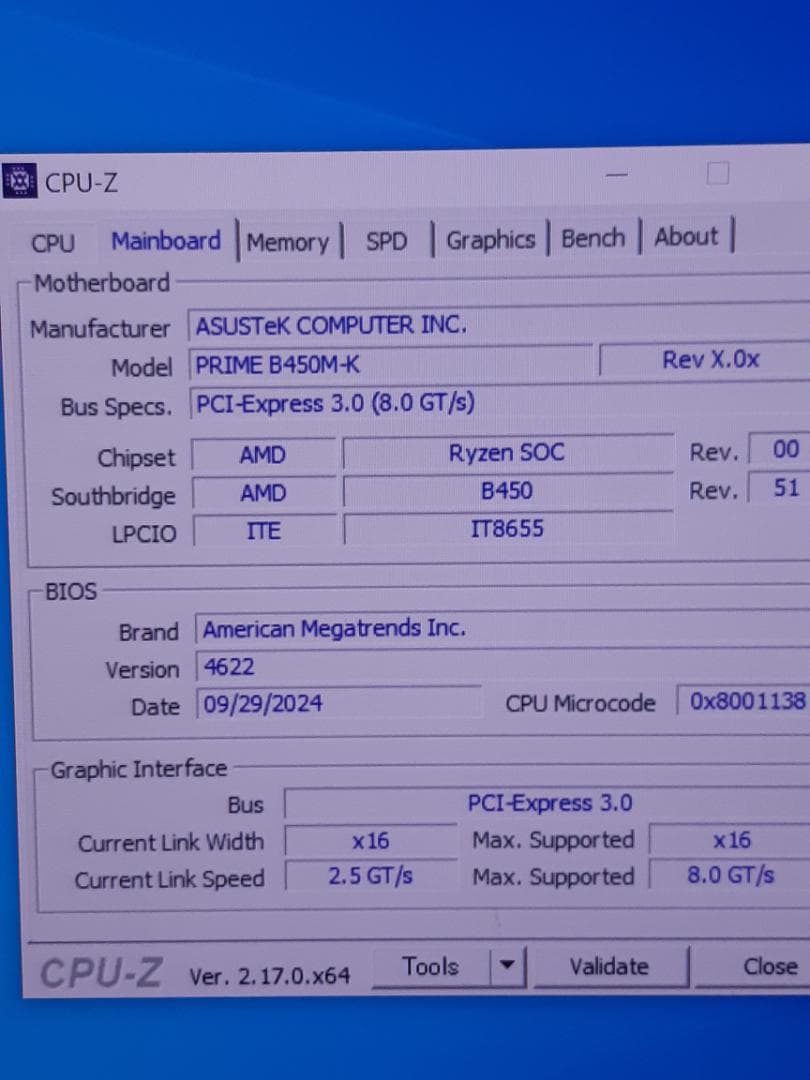 自作PC　RYZEN7 1700・8GB・128GB・R7 260X