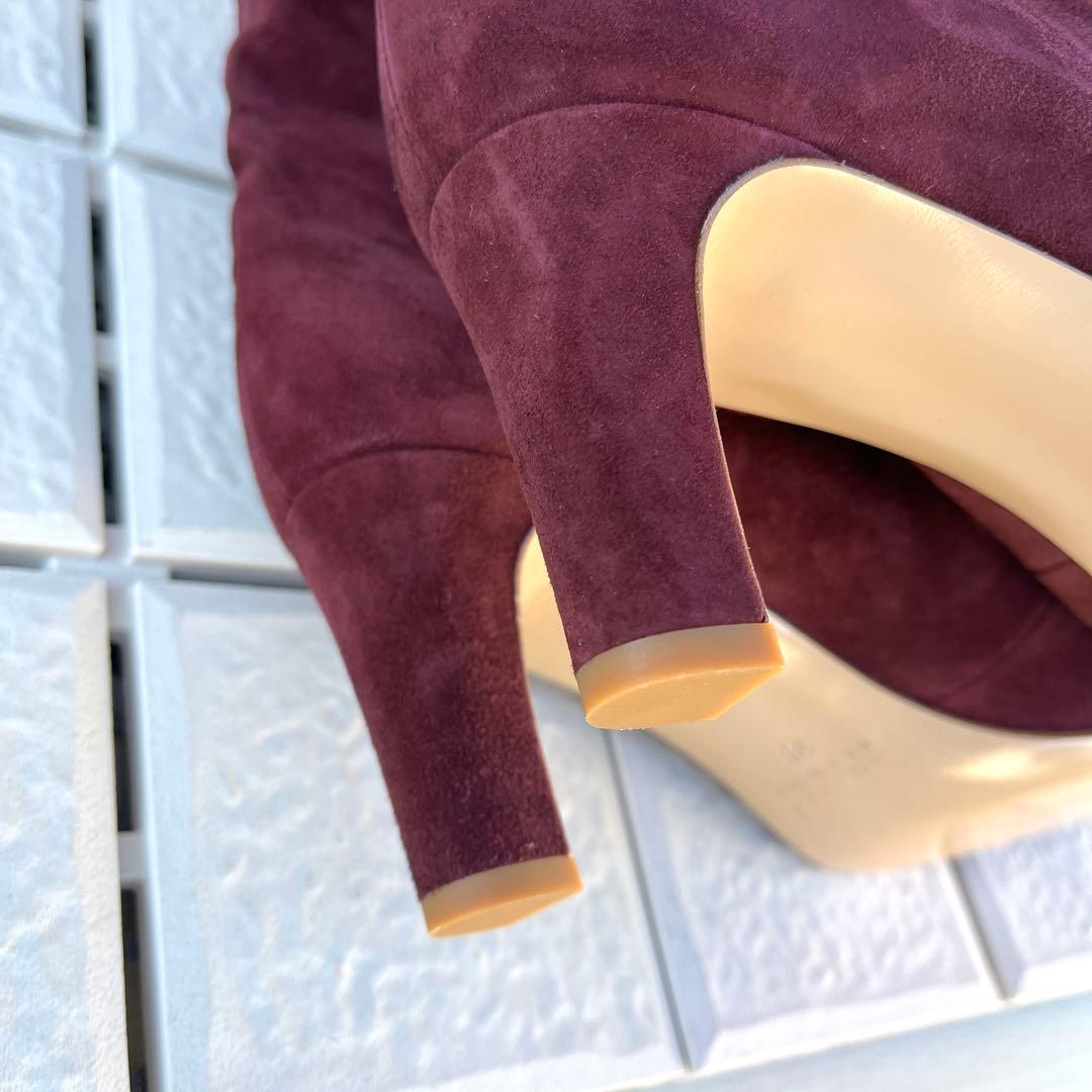 新品 38 NEBULONI E. ネブローニ　ショートブーツ　ボルドー　24