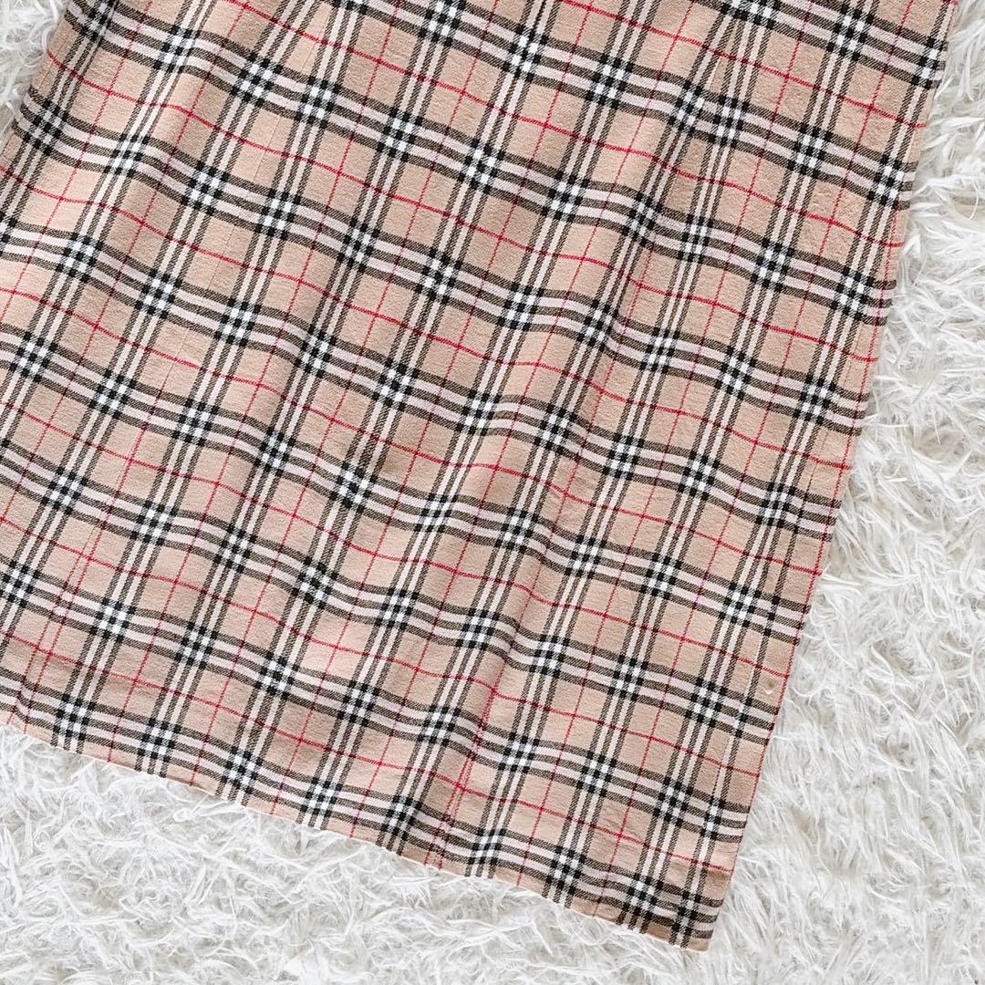 美品✨【バーバリーズブルーレーベル】ノースリーブワンピース ノバチェック 38