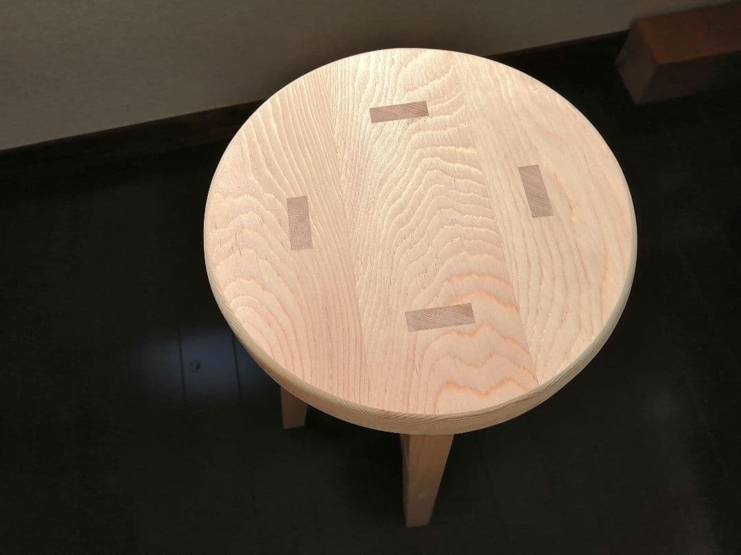 木製スツール　２脚セット　高さ45cm　丸椅子　stool