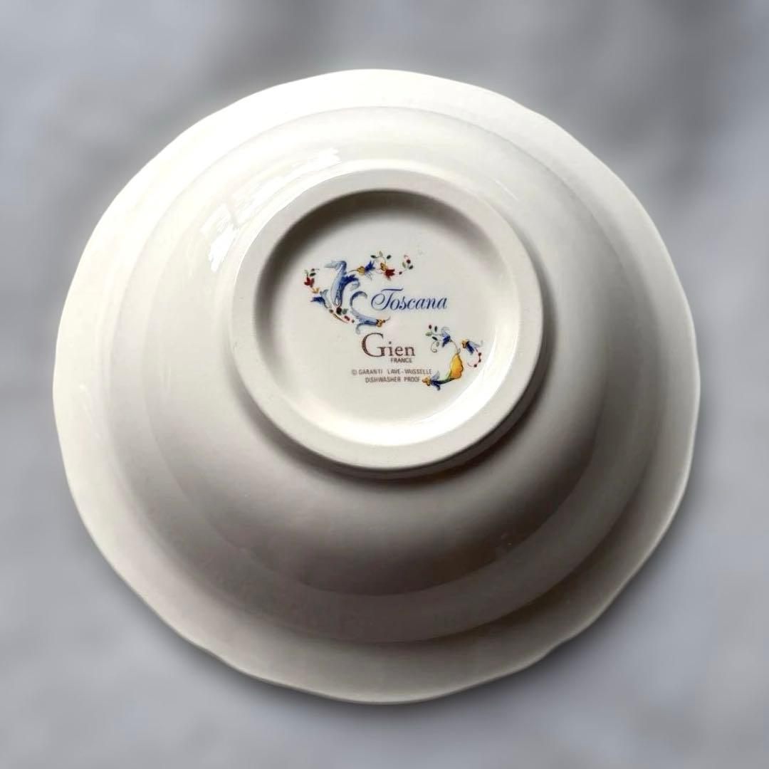 Gien トスカーナ シリアルボール２枚セット　深皿　サラダ　スーププレート