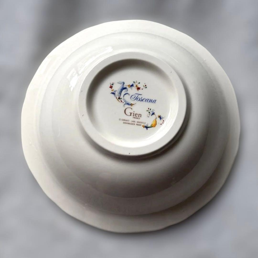 Gien トスカーナ シリアルボール２枚セット　深皿　サラダ　スーププレート