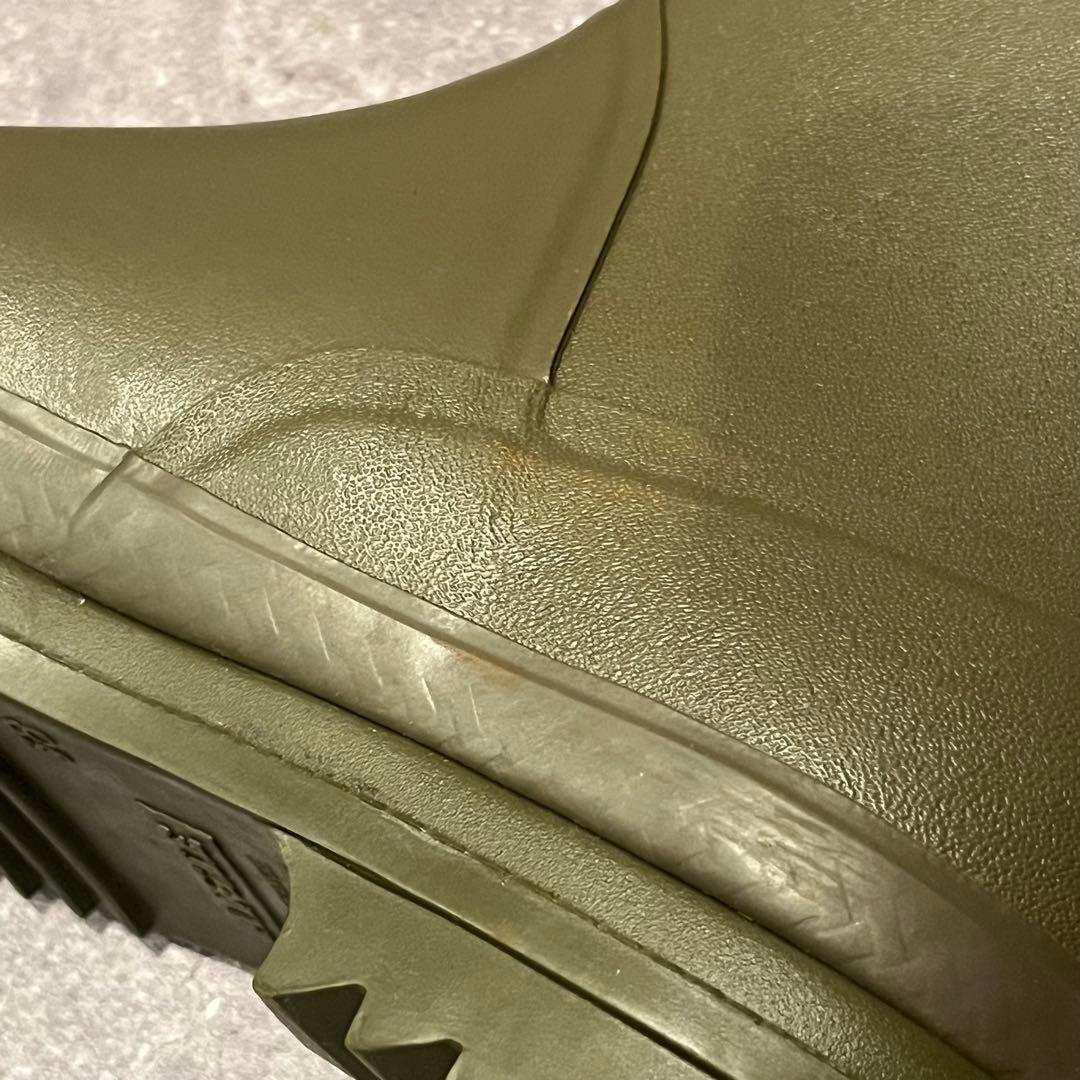 【極美品】AIGLE エーグル カーキ ロングブーツ レインブーツ バックル付き