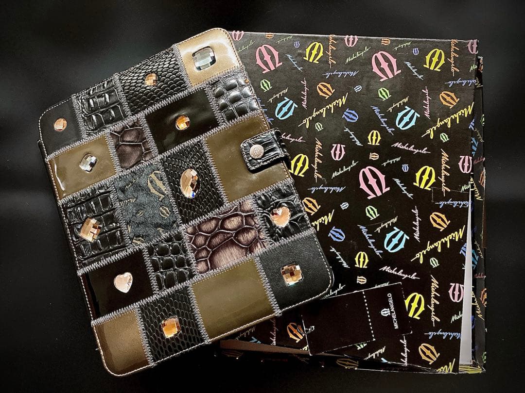 【アビステ（ABISTE）】ミケランジェロ パッチワークiPadケース【希少品】