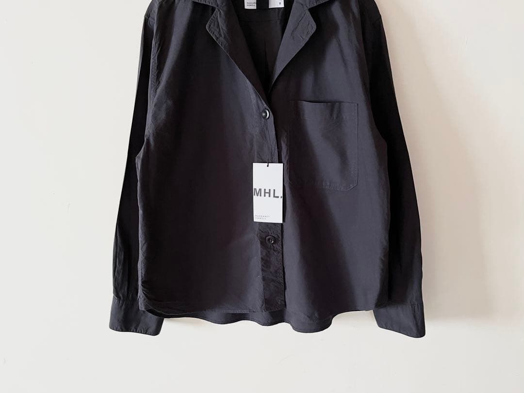 新品タグ付 マーガレットハウエル ソフトコットンタイプライターシャツ 2024