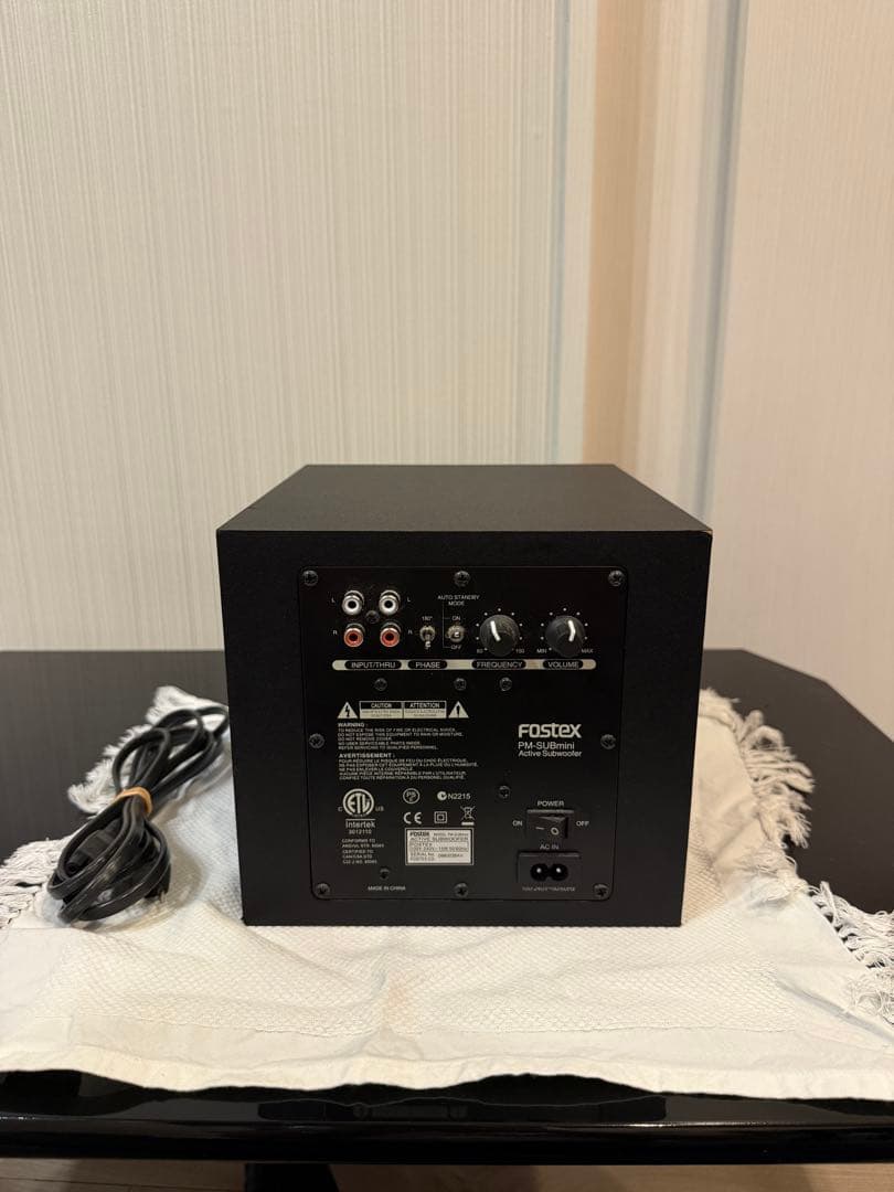 【FOSTEX】 アクティブ サブウーハー PM-SUBmini