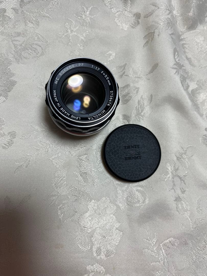 ミノルタ MINOLTA　f1.7/55mm ROKKOR 明るいレンズ　のみ