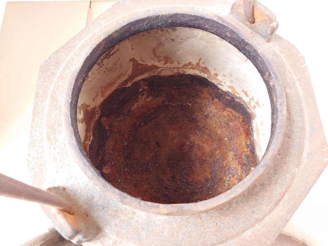 特大 サイズ 鉄瓶 中国美術 時代物 茶道具 前茶道具 骨董 インテリア 古い