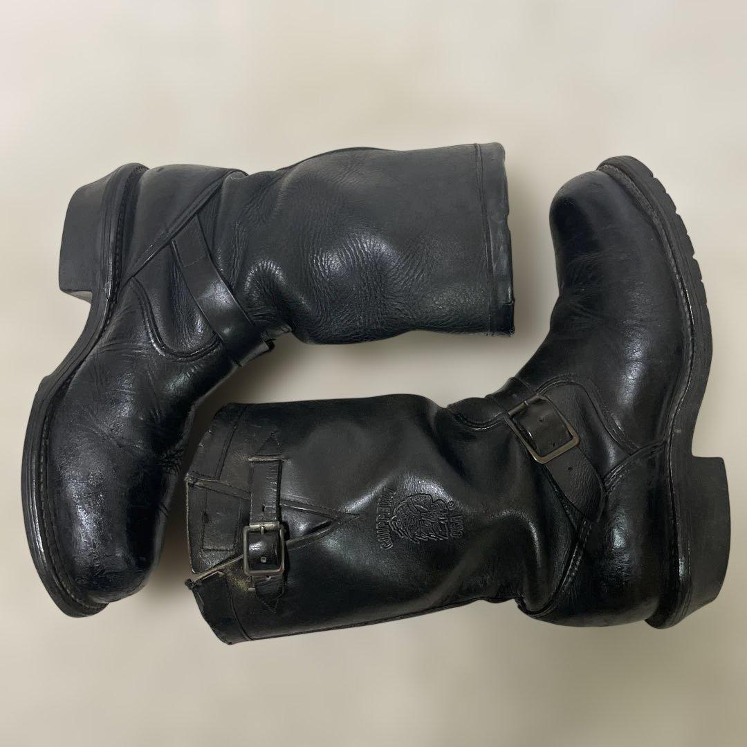 チペワ エンジニアブーツ 91080 スチールトゥ ブラック 8.5E 26.5