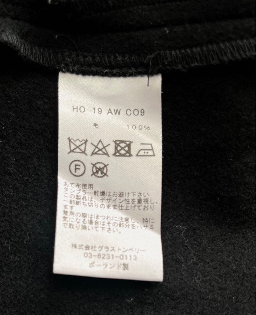 美品　Honnete ショートバルーンコート　ポーランド製　ブラック