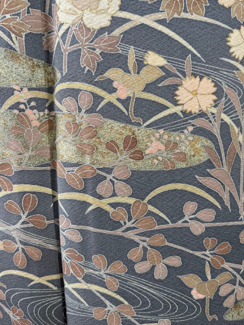 専用3000円引4点フルセット　正絹訪問着　袋帯　帯揚げ　帯締め袋帯リバーシブル