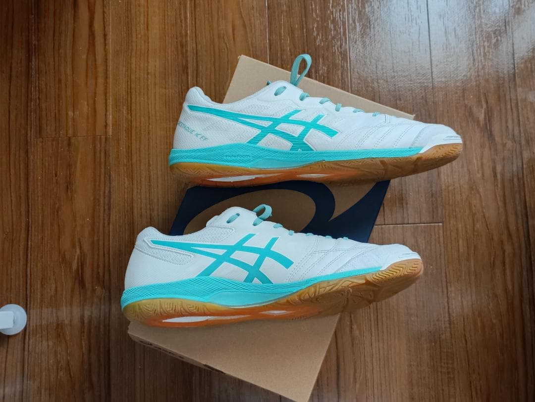 A*＋様 ASICS デスタッキ K FF ホワイト/シーグラス