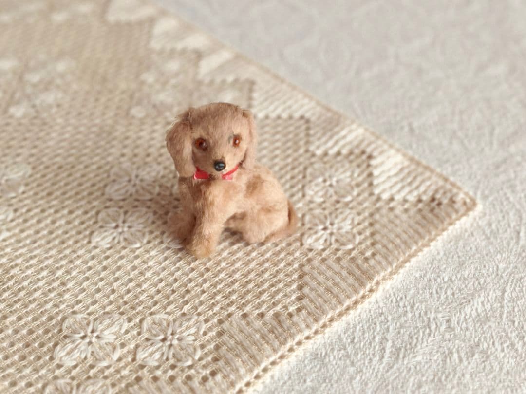 【misen2014さま】vintage ୨୧ リアルファーのおすましワンちゃん