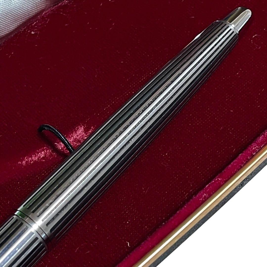 超美品 PILOT パイロット ミュー ストライプ 万年筆 インク付き