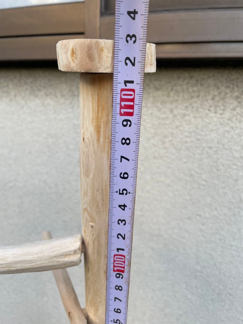 国産ヒノキ　鳥用止まり木　スタンド　アスレチック　約113センチ