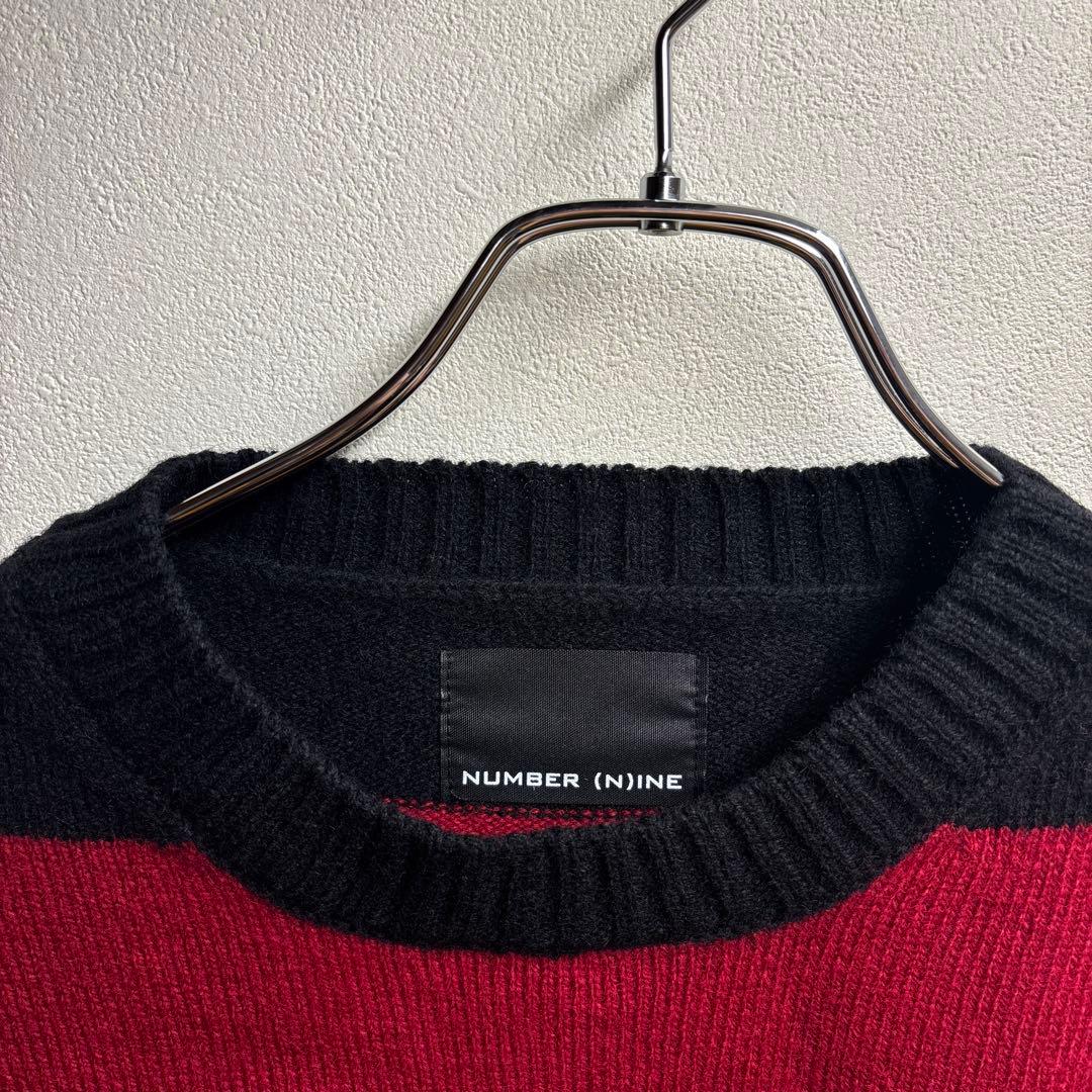 m*o様 ☆ ナンバーナイン L 赤黒ボーダー 06期風 カートコバーン ニット