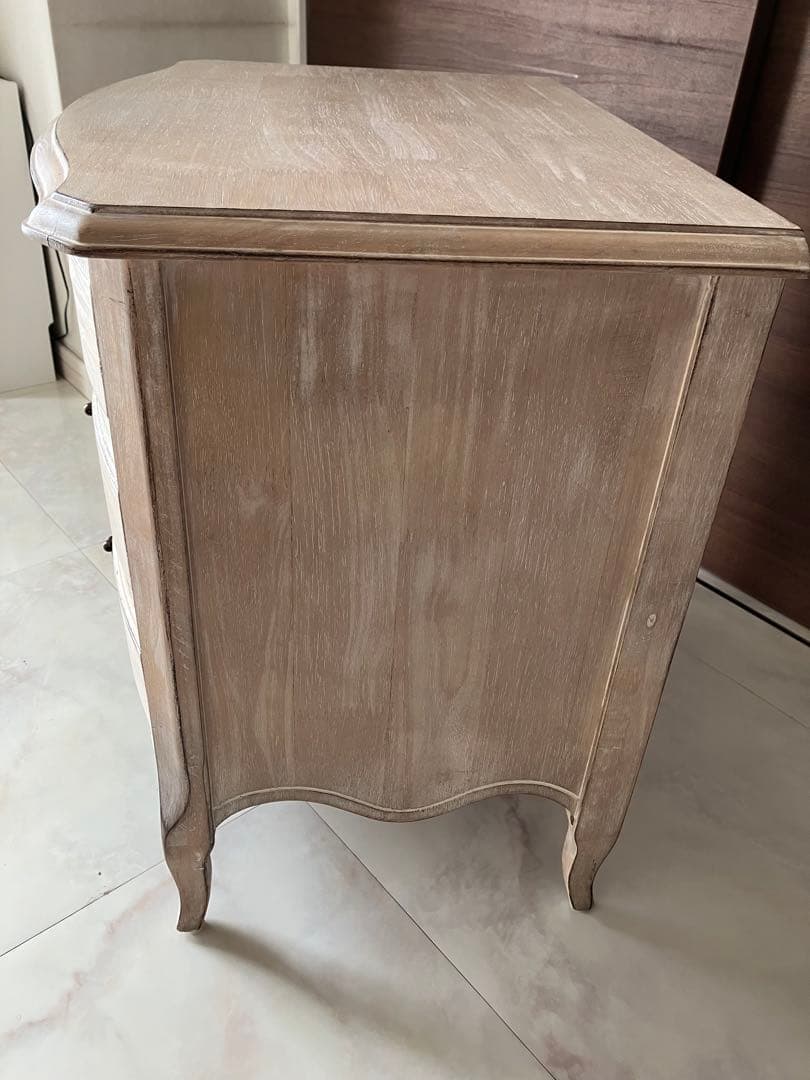 木製 3段 チェスト シャビーシック