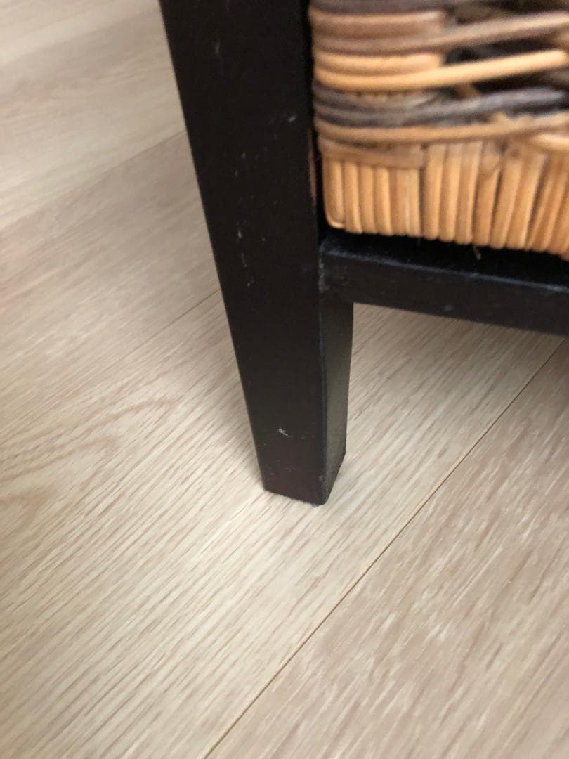 チェスト 3段 収納ラック キャビネット 木製 ラタン風 電話台