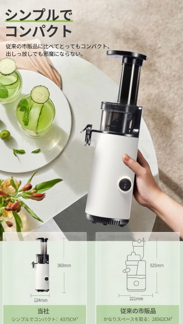 新品未使用　ホワイト　ジューサー　ランキング1位