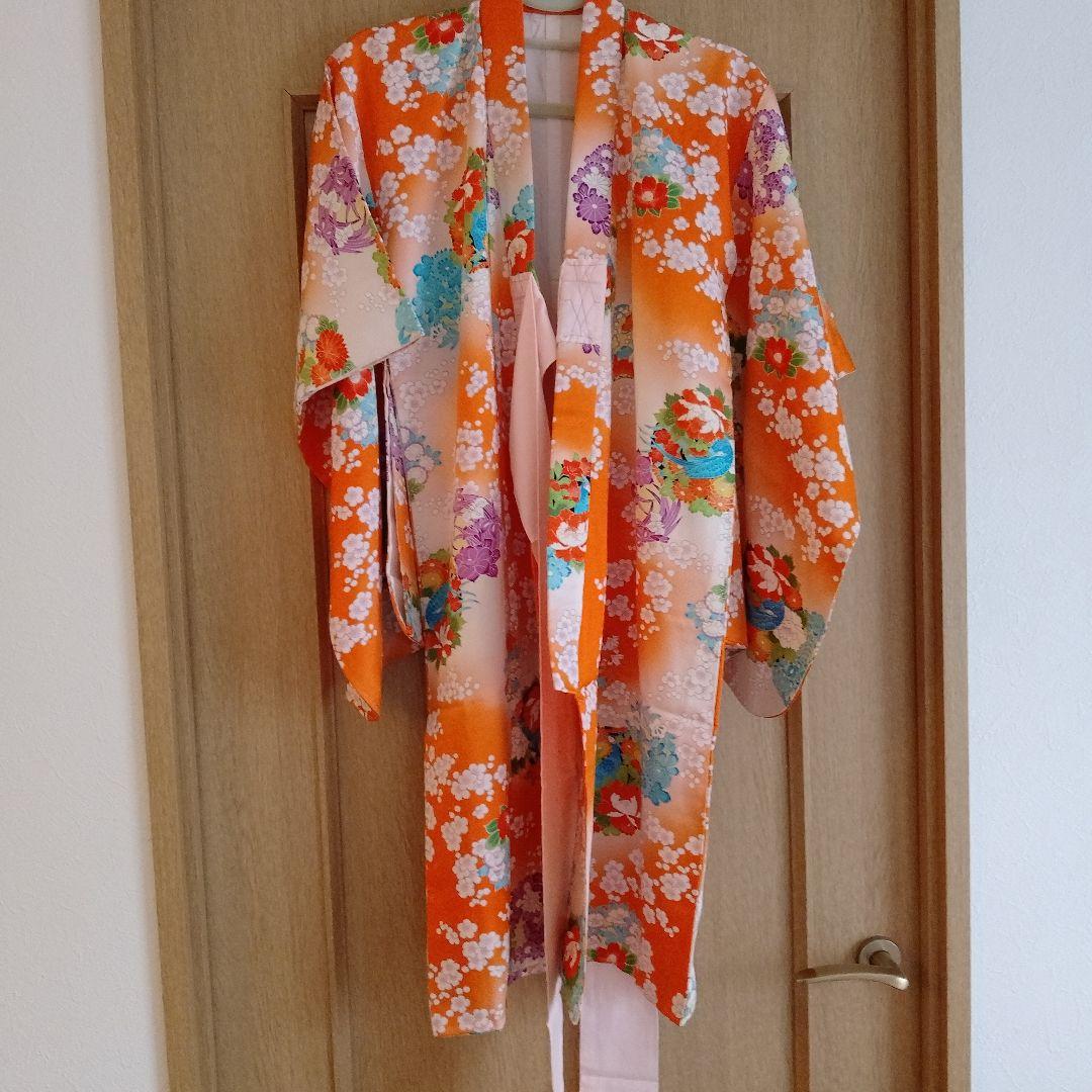 七五三　女の子被布　3歳　着物　２点セット　正絹　保管品